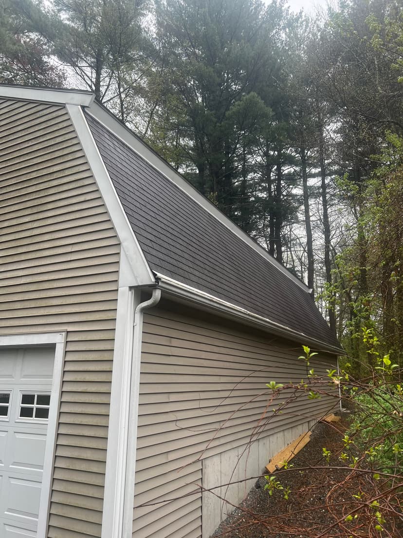 replace all three skylights and patch shingles