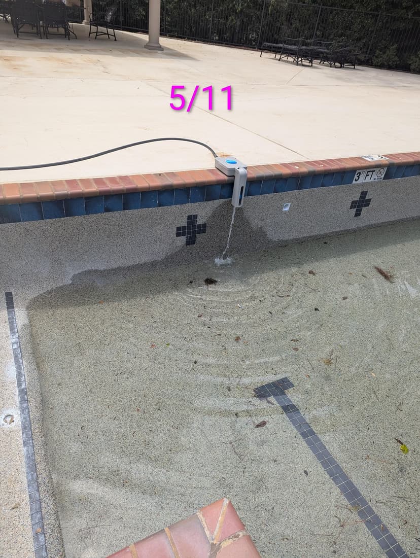 replace pump motor, drain, and clean the pool