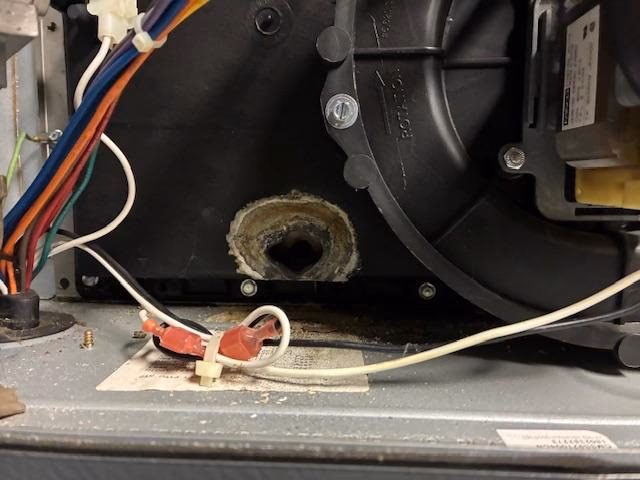 repair the collector box and inducer motor