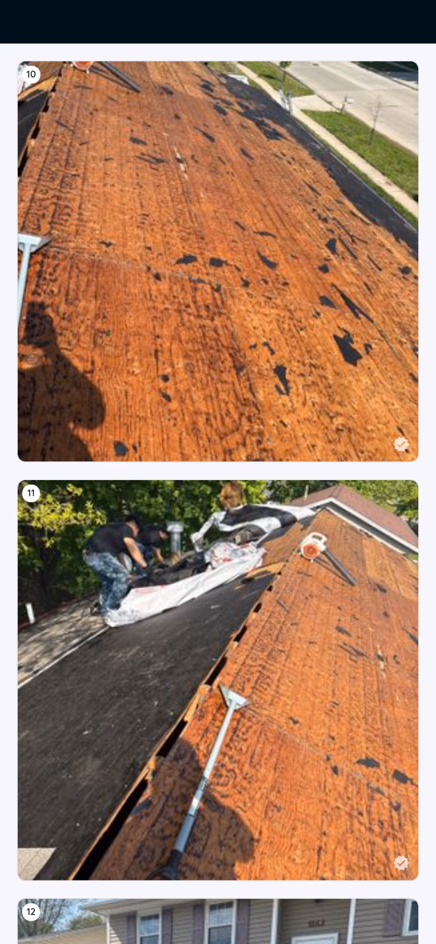 replace the sheathing on the entire roof