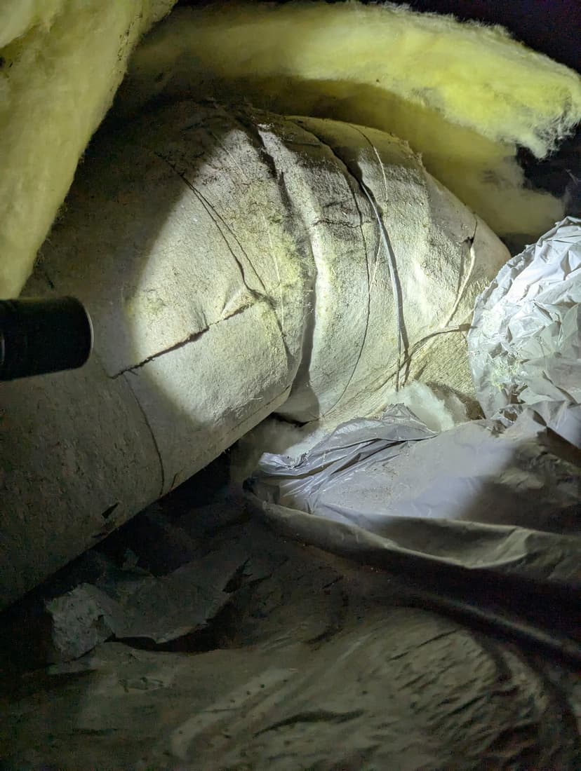 replace hvac ducts and install a condensation pump