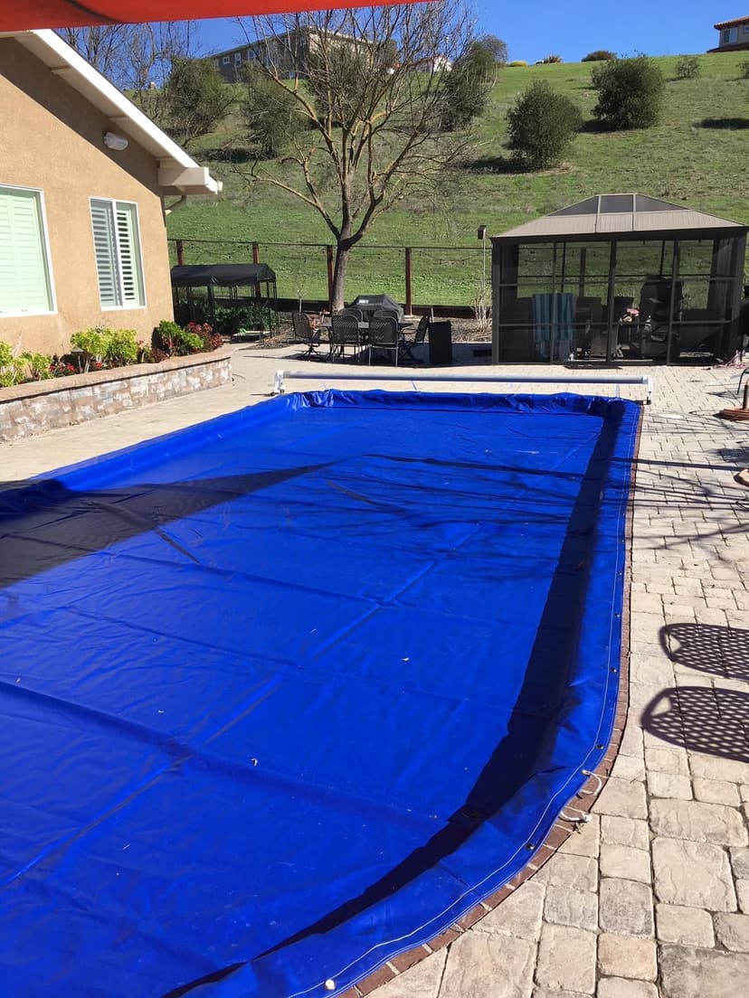 install a manual pool safety cover