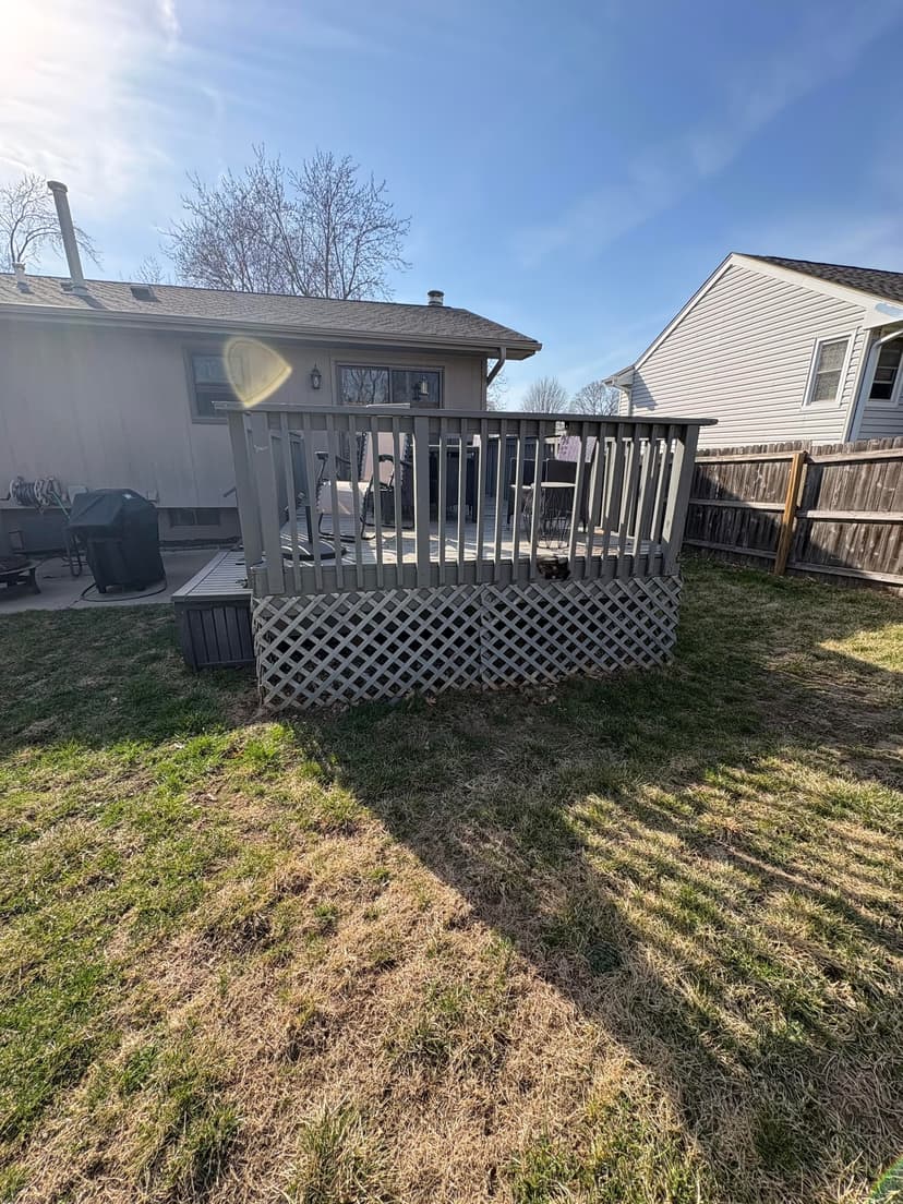 rebuild an 18x12 deck with trex havana gold composite