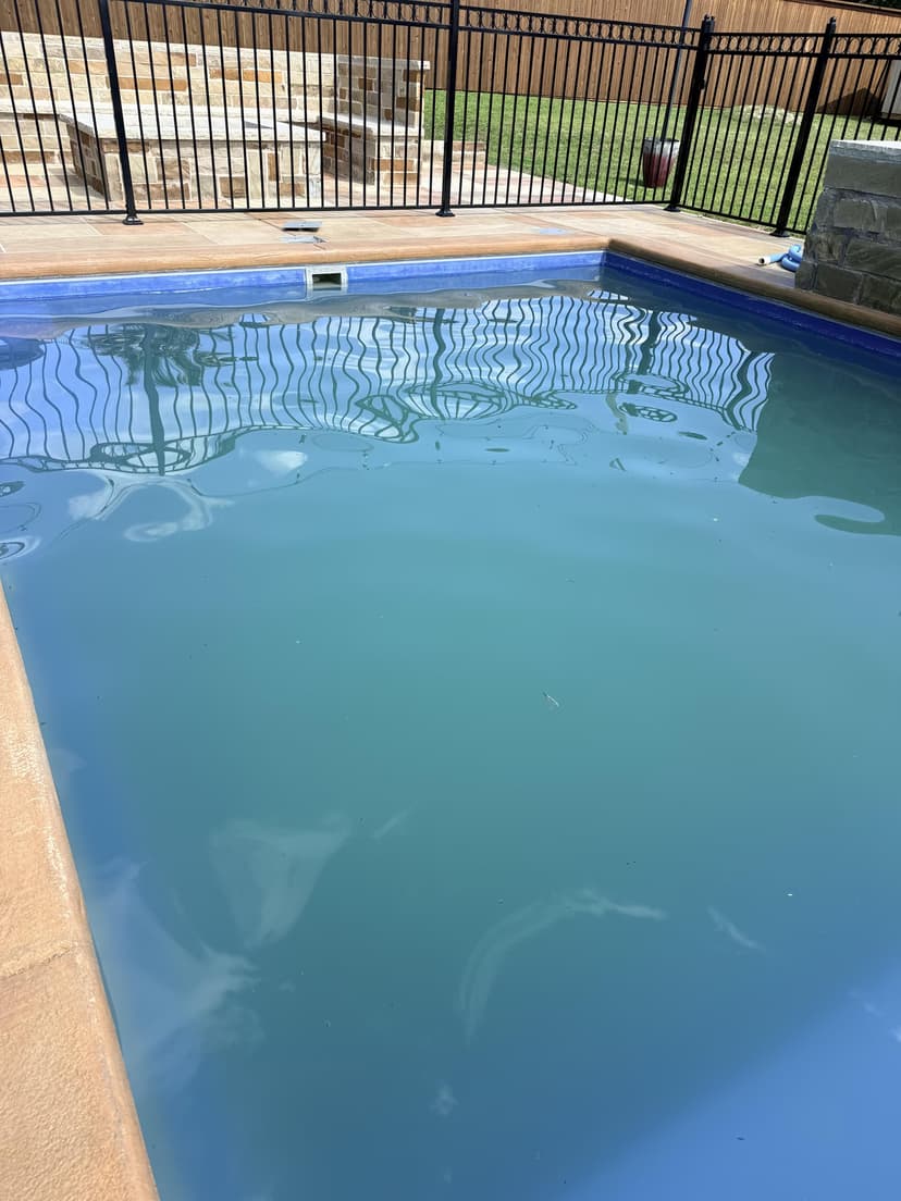 drain, acid wash, and refill green pool