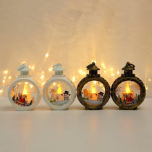 Santa Lantern Wind Lights Christmas Tree