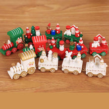 1pc Christmas Wooden Train Kids Gift Favors Merry Christmaw