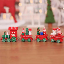 1pc Christmas Wooden Train Kids Gift Favors Merry Christmaw